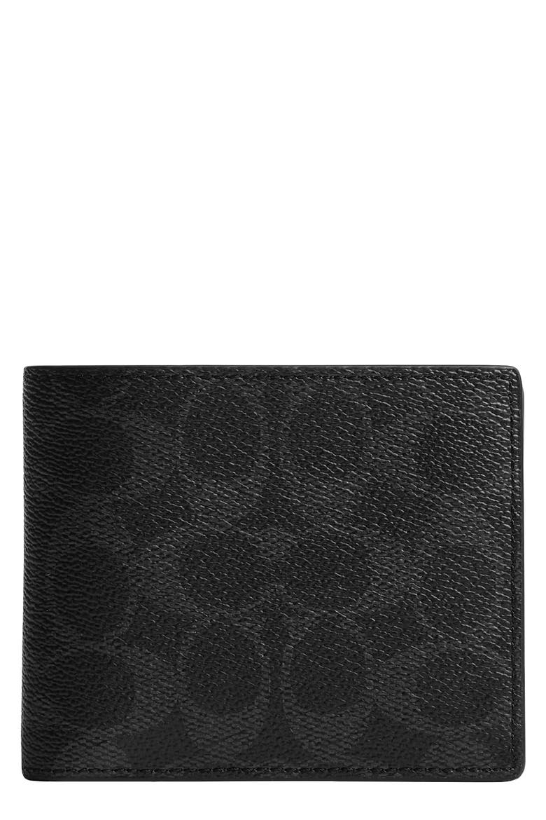 3-in-1 Signature Wallet, Main, color, BLACK SIGNATURE