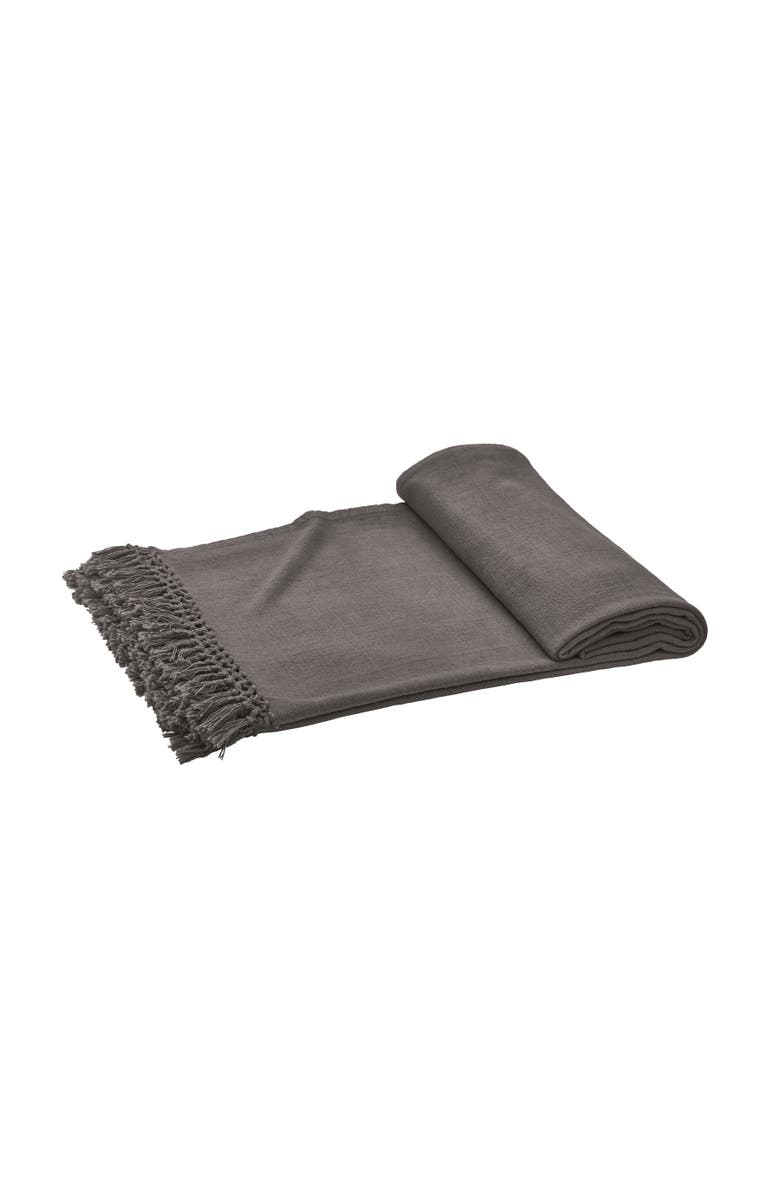 ELISABETH YORK Lavato Shale Bed Throw, Main, color, Grey