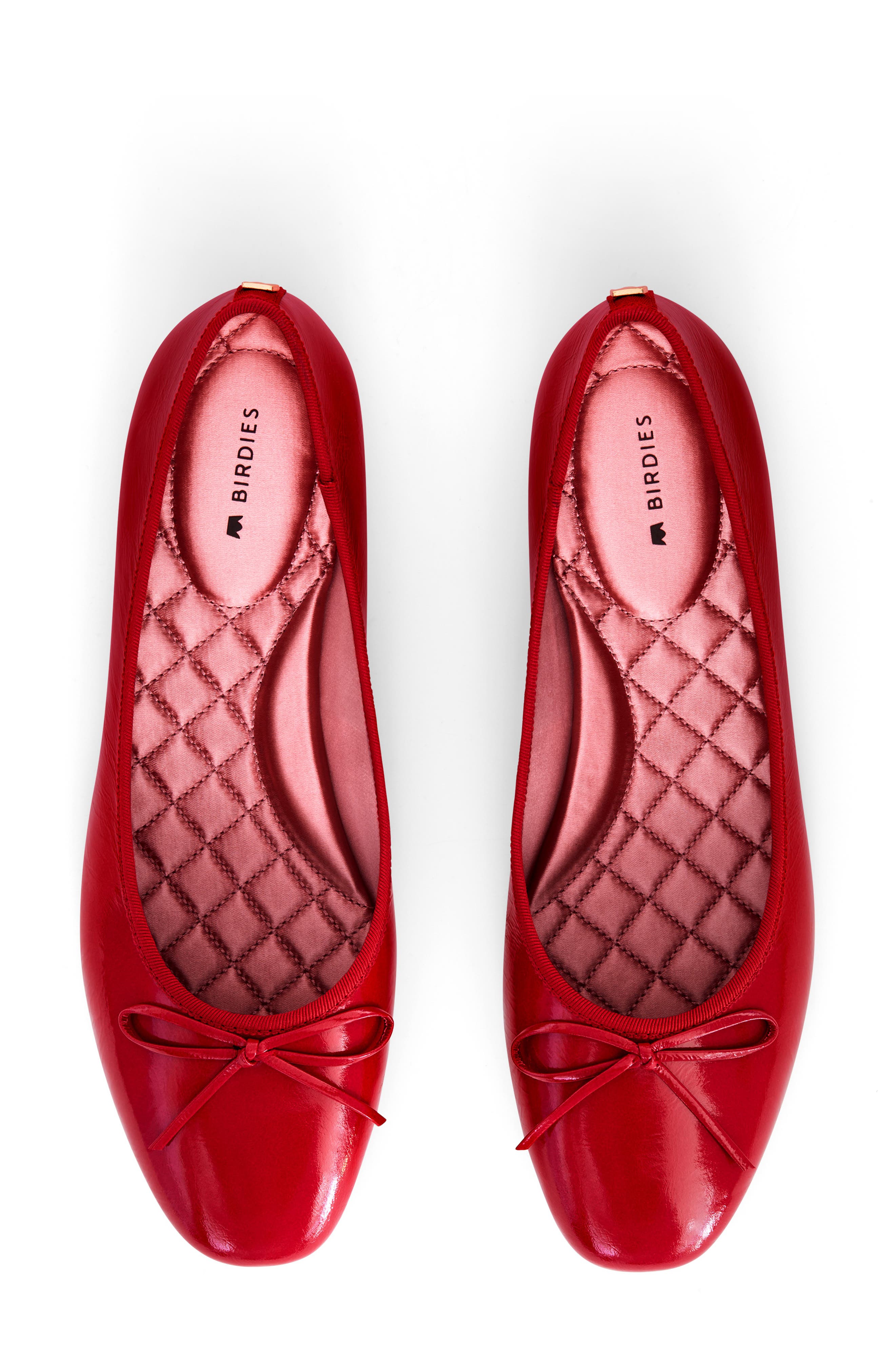 The Songbird Flat Patent Leather, Alternate, color, RED PATENT LEATHER