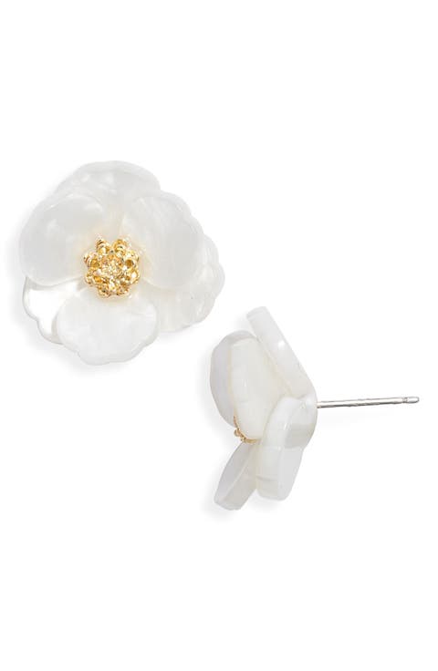 Floral Statement Stud Earrings