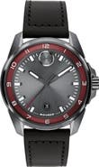 Movado Bold Verso S Leather Strap Watch, 42mm