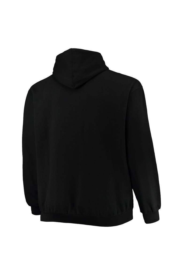 Men's Black Brooklyn Nets Big & Tall Pop Pullover Hoodie, Alternate, color, Black