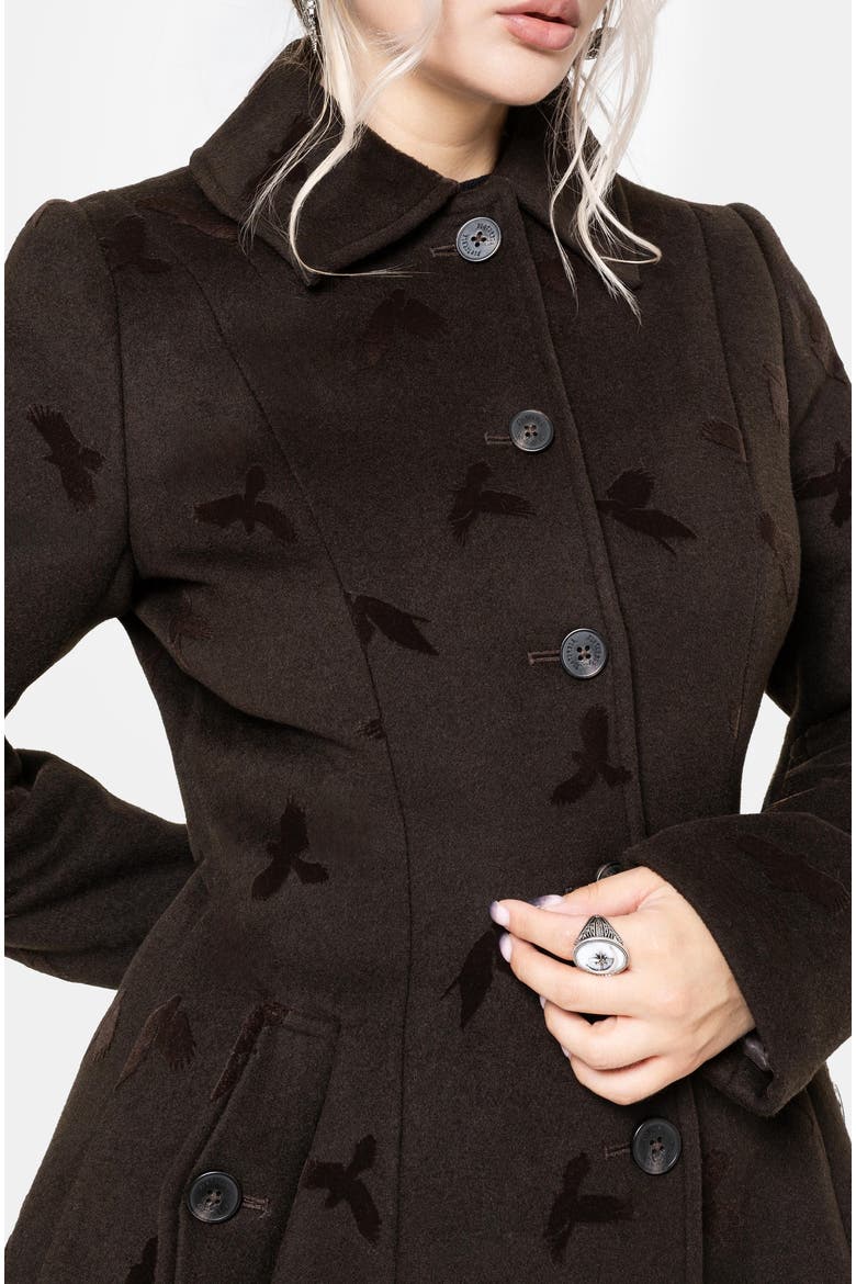 Starling Crow Coat, Alternate, color, Green