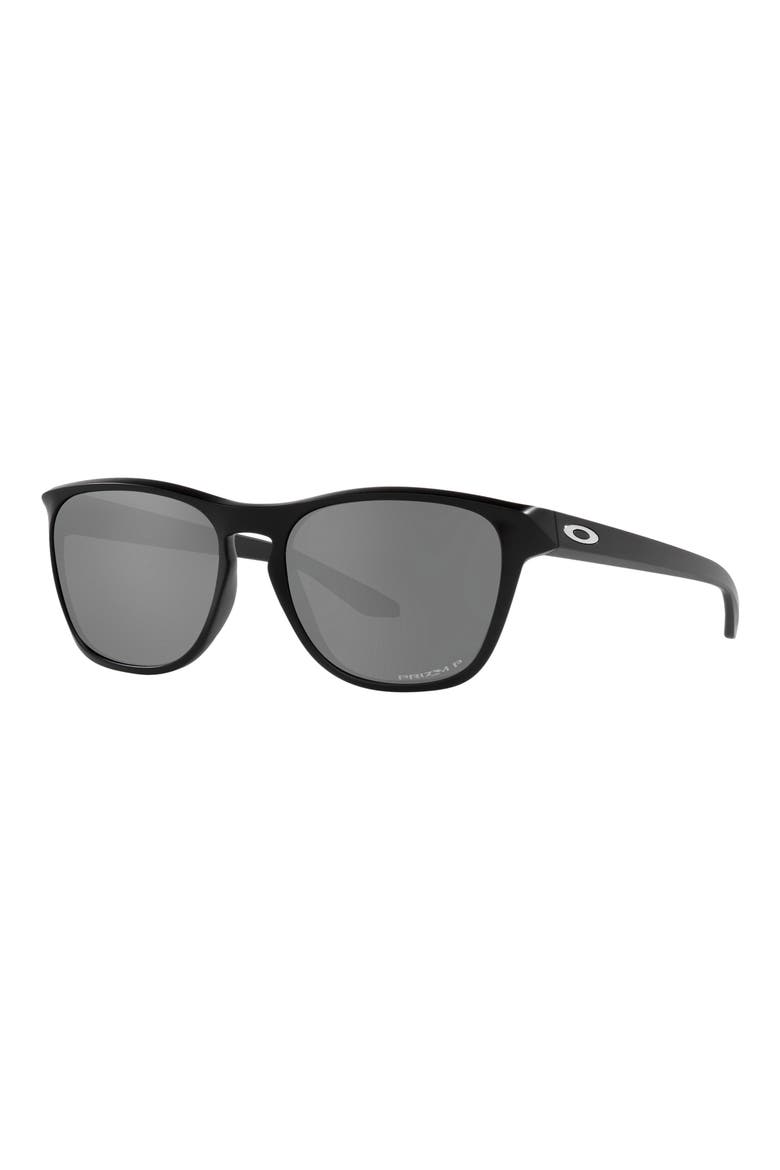 Manorburn 56mm Prizm™ Polarized Square Sunglasses, Alternate, color, MATTE BLACK