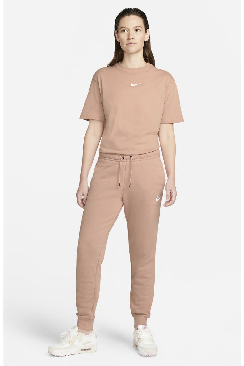 Sportswear Essential Fleece Pants, Alternate, color, ROSE WHISPER/ WHITE