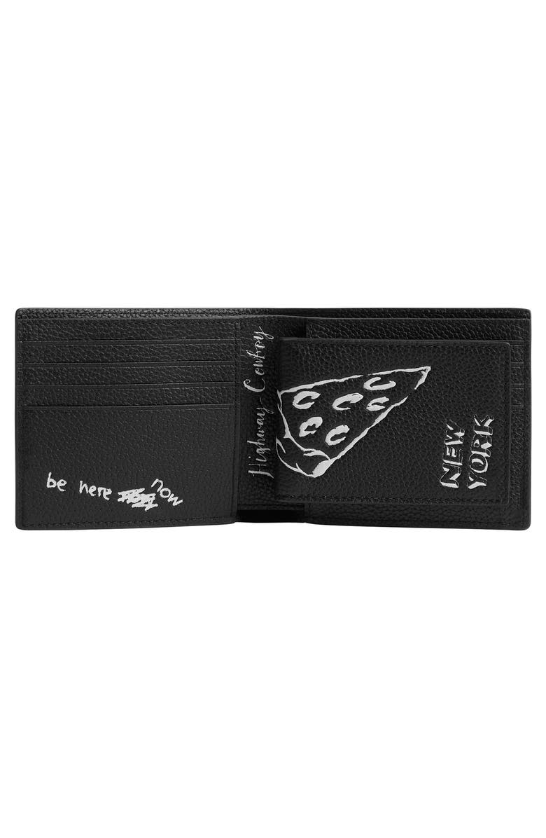 COACH Sketch Print 3-in-1 Leather Bifold Wallet, Alternate, color,
