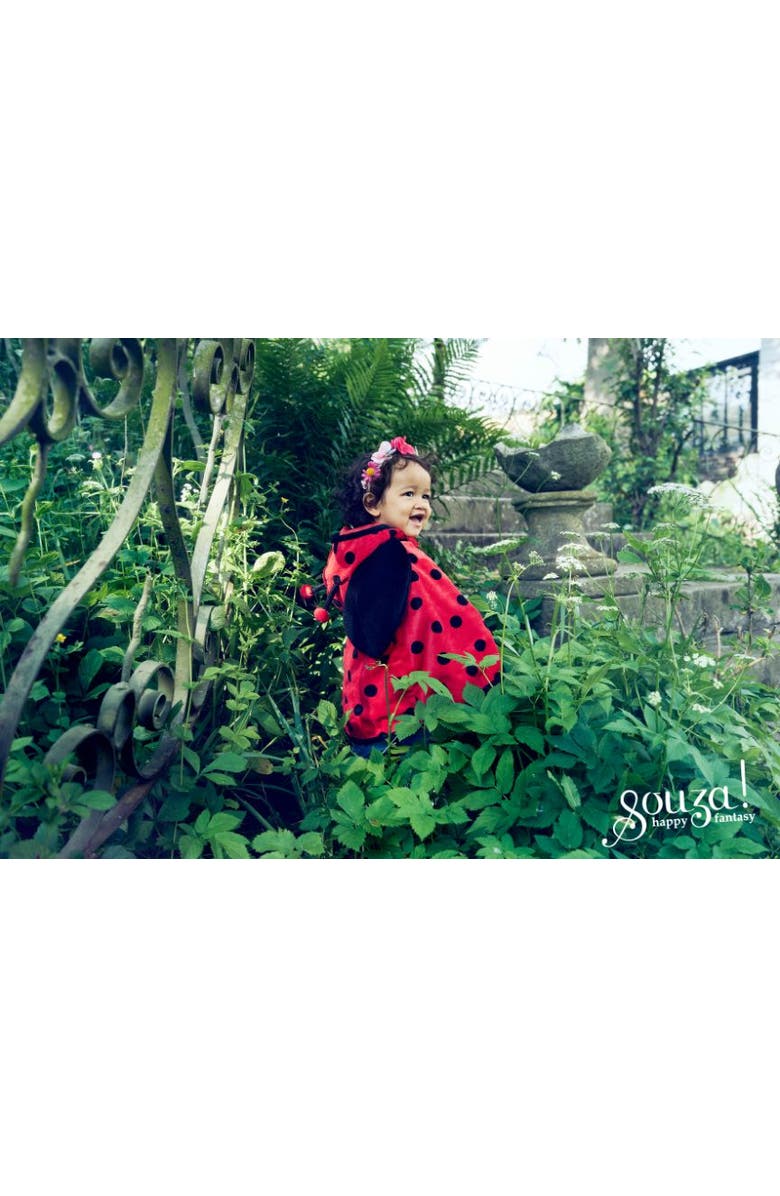 Souza "Layla" Ladybird Costume Cape, Alternate, color, Red