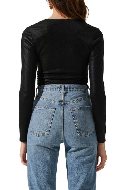 Astr The Label Josie Keyhole Bodysuit In Black