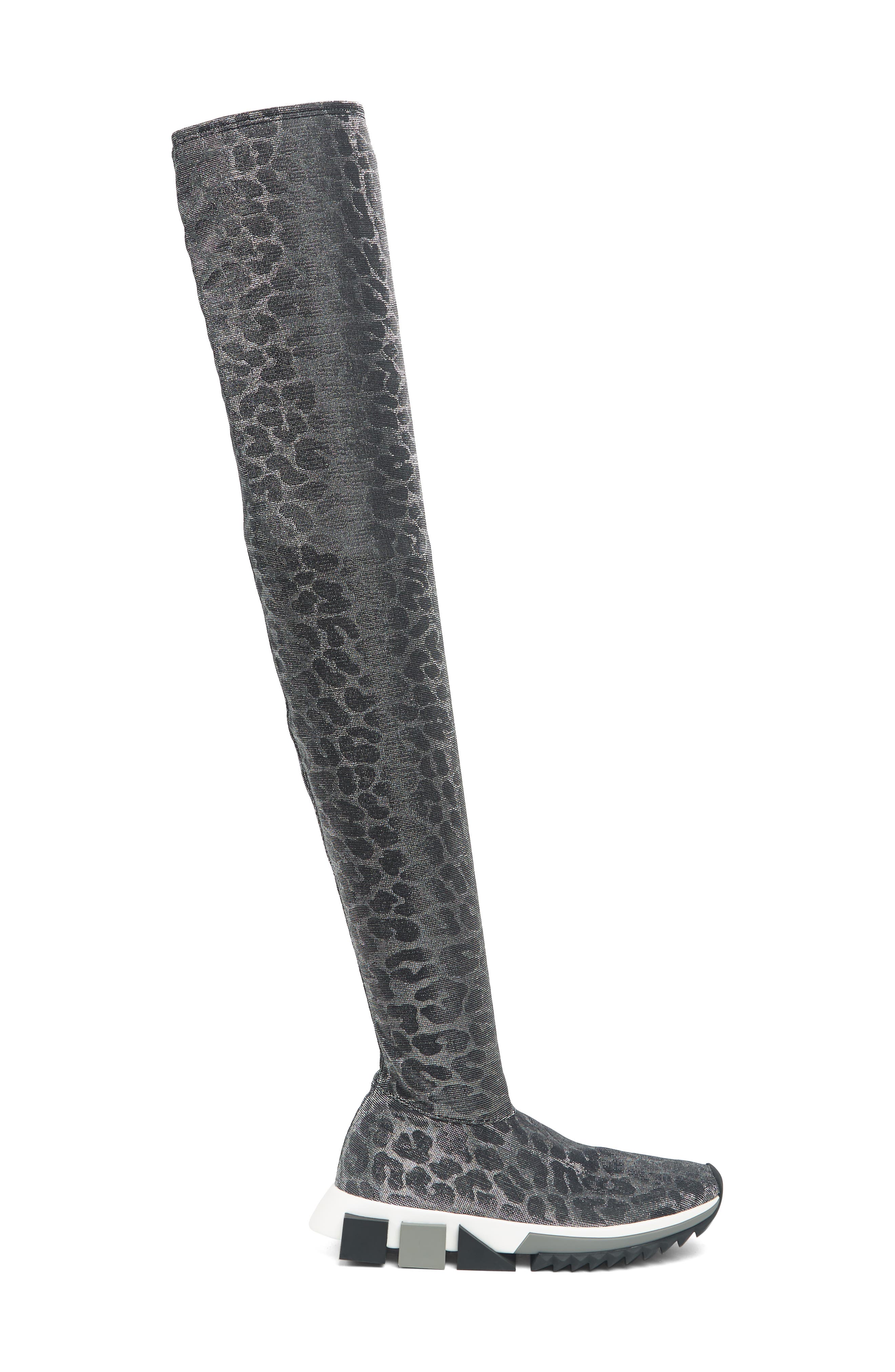 Dolce&Gabbana Over-the-Knee Sneaker Boot, Alternate, color, 