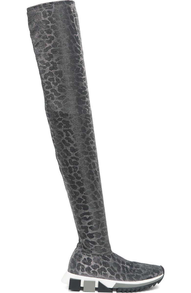 Dolce&Gabbana Over-the-Knee Sneaker Boot, Alternate, color,