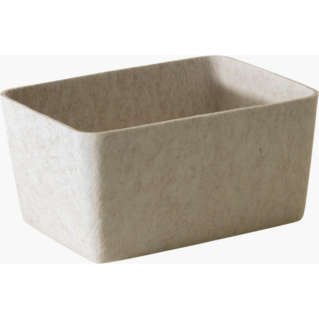 Sortjoy The Sculpted Bin In Stone - Set Of 3