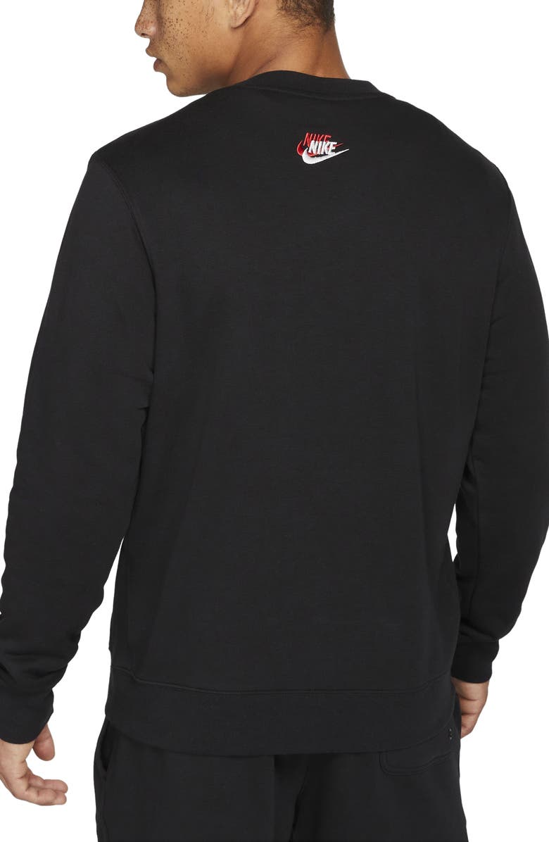 Nike Sportswear Essentials+ Embroidered Swooshes Crewneck Sweatshirt, Alternate, color,