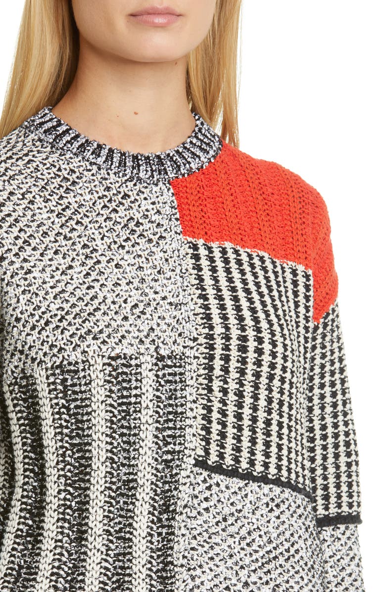 Stella McCartney Mixed Texture Sweater, Alternate, color, 