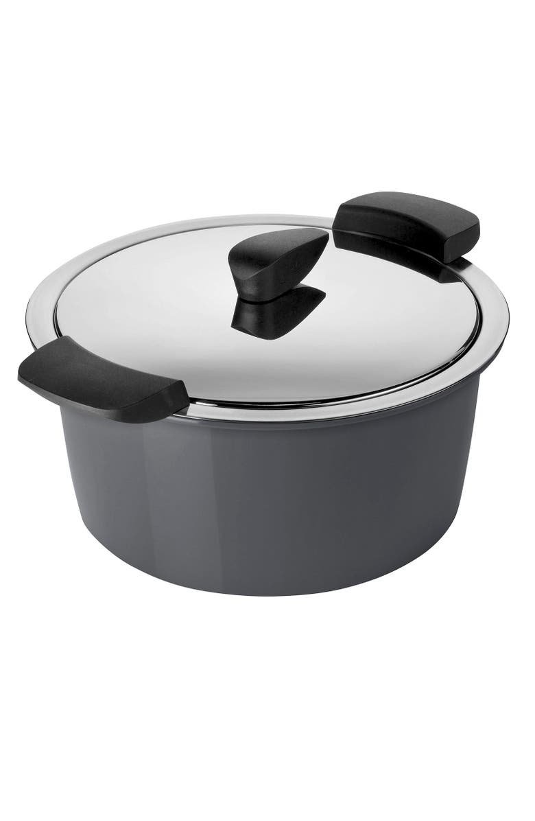 Kuhn Rikon Hotpan Stainless Steel Cooking Pot with Insulated Bowl, 3.2-Quart, Main, color, Gray