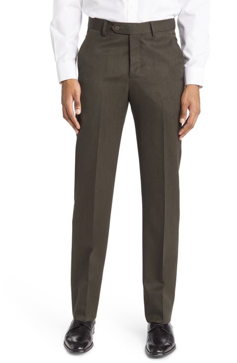Pleated Worsted Wool Gabardine Pants