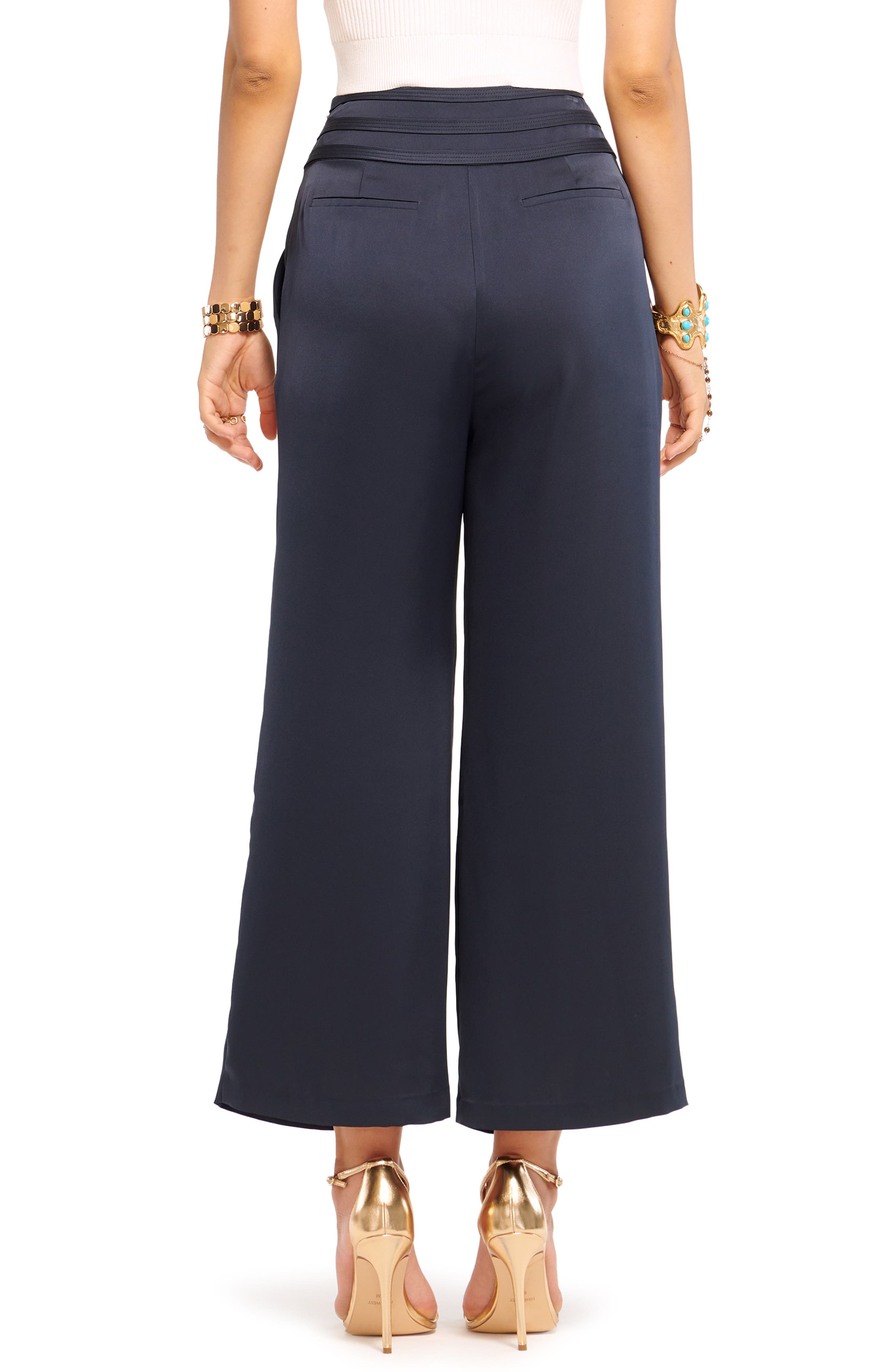 Joss Crop Satin Pants - image 2
