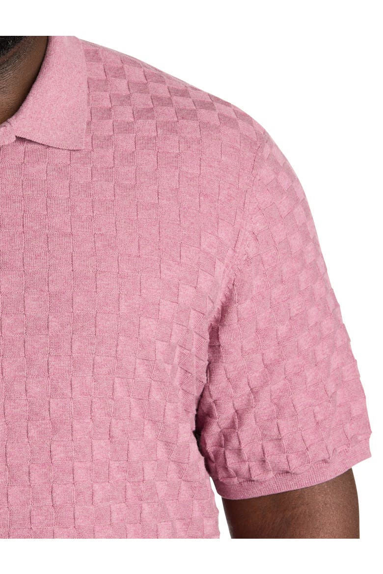 Big & Tall  Hampson Sweater Polo Shirt, Alternate, color, LT PINK