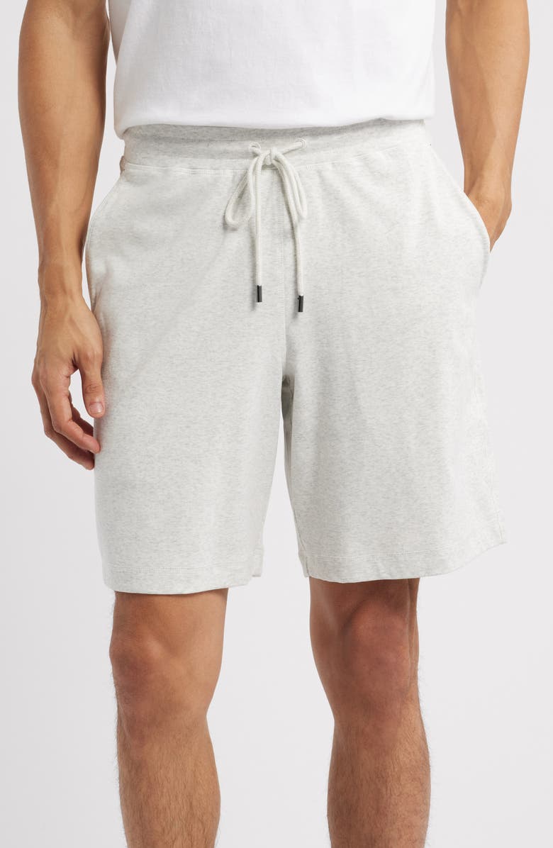 Daniel Buchler Heathered Stretch Cotton Lounge Shorts, Main, color, 