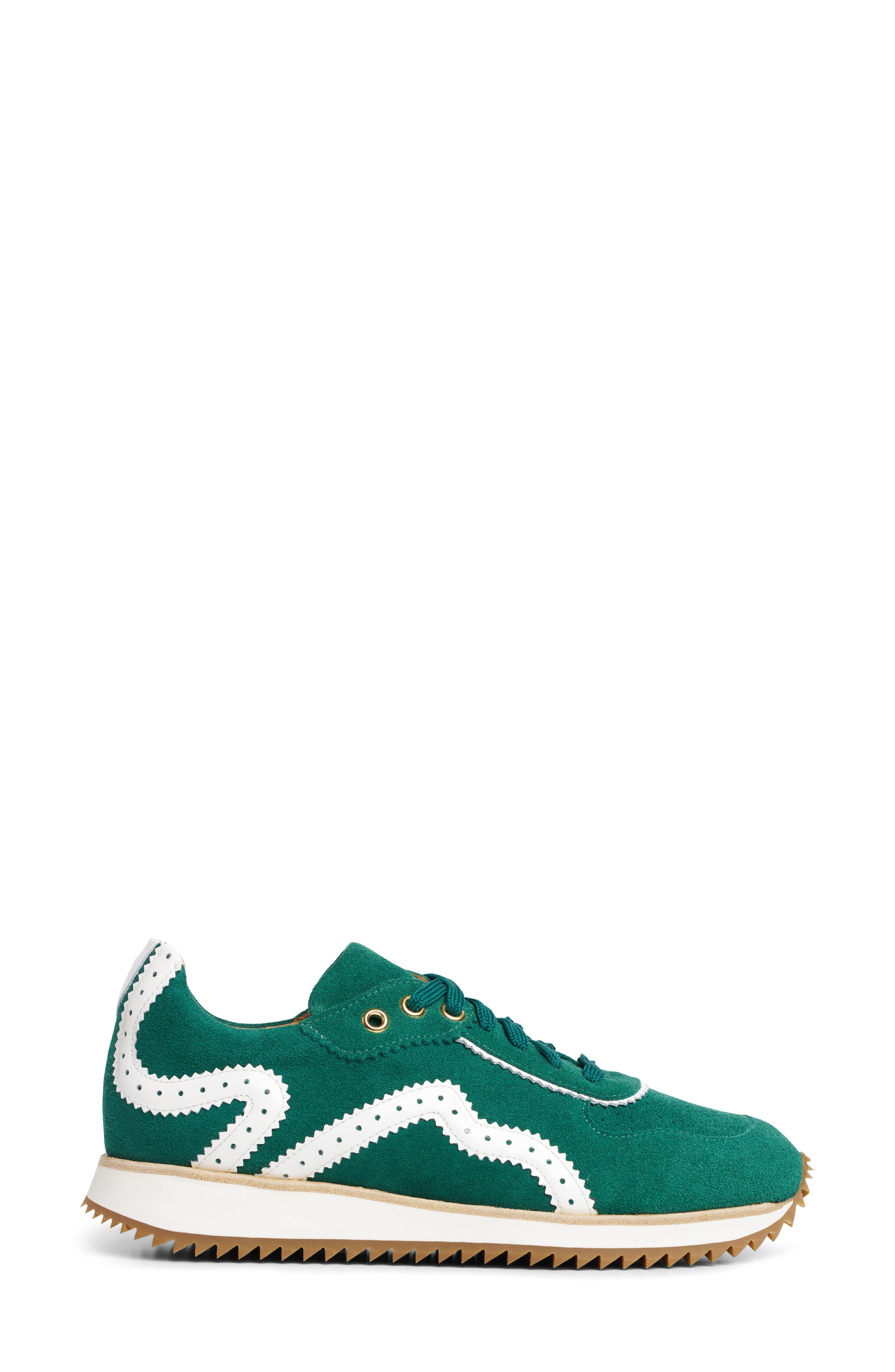 The Office of Angela Scott The Remi Sneaker, Alternate, color, Emerald