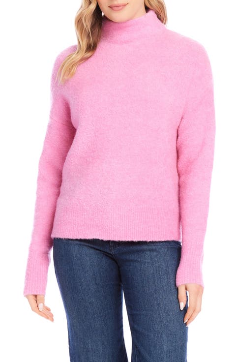 Funnel Neck Bouclé Sweater (Regular & Petite)