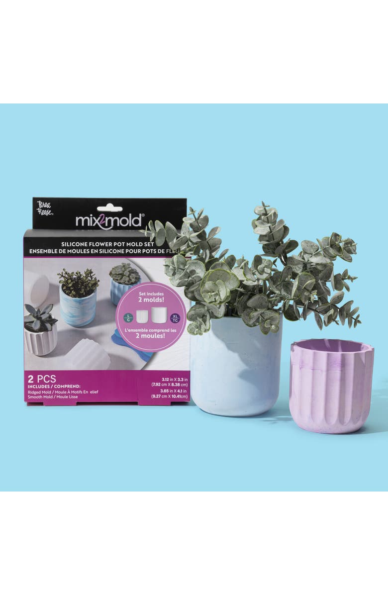 Brea Reese Mix2Mold Planter Molds Value Set 2Pc, Alternate, color, Multicolored
