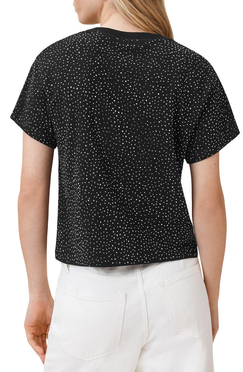 AllSaints Reel Elle Rhinestone Cotton Graphic T-Shirt, Alternate, color,