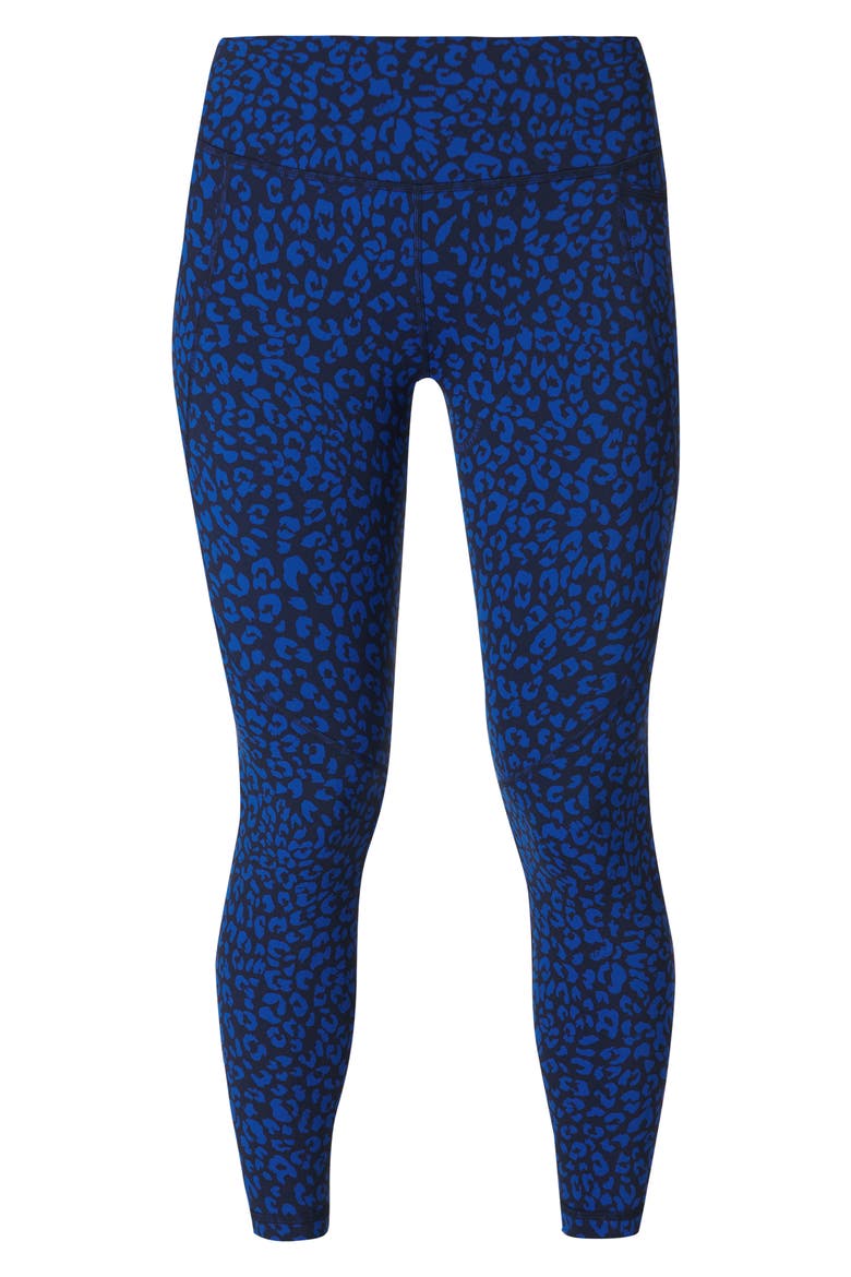 Power 7/8 Workout Leggings, Alternate, color, BLUE PAINTED ANIMAL PRINT
