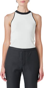 Endless Rose Contrast Detail Sleeveless Top