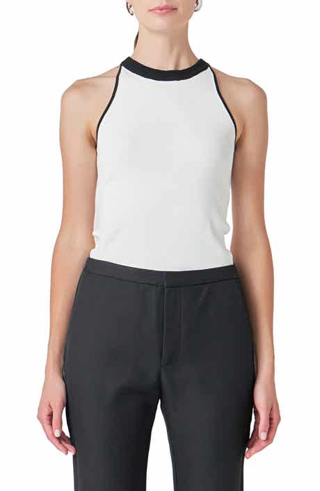 Endless Rose Contrast Detail Sleeveless Top