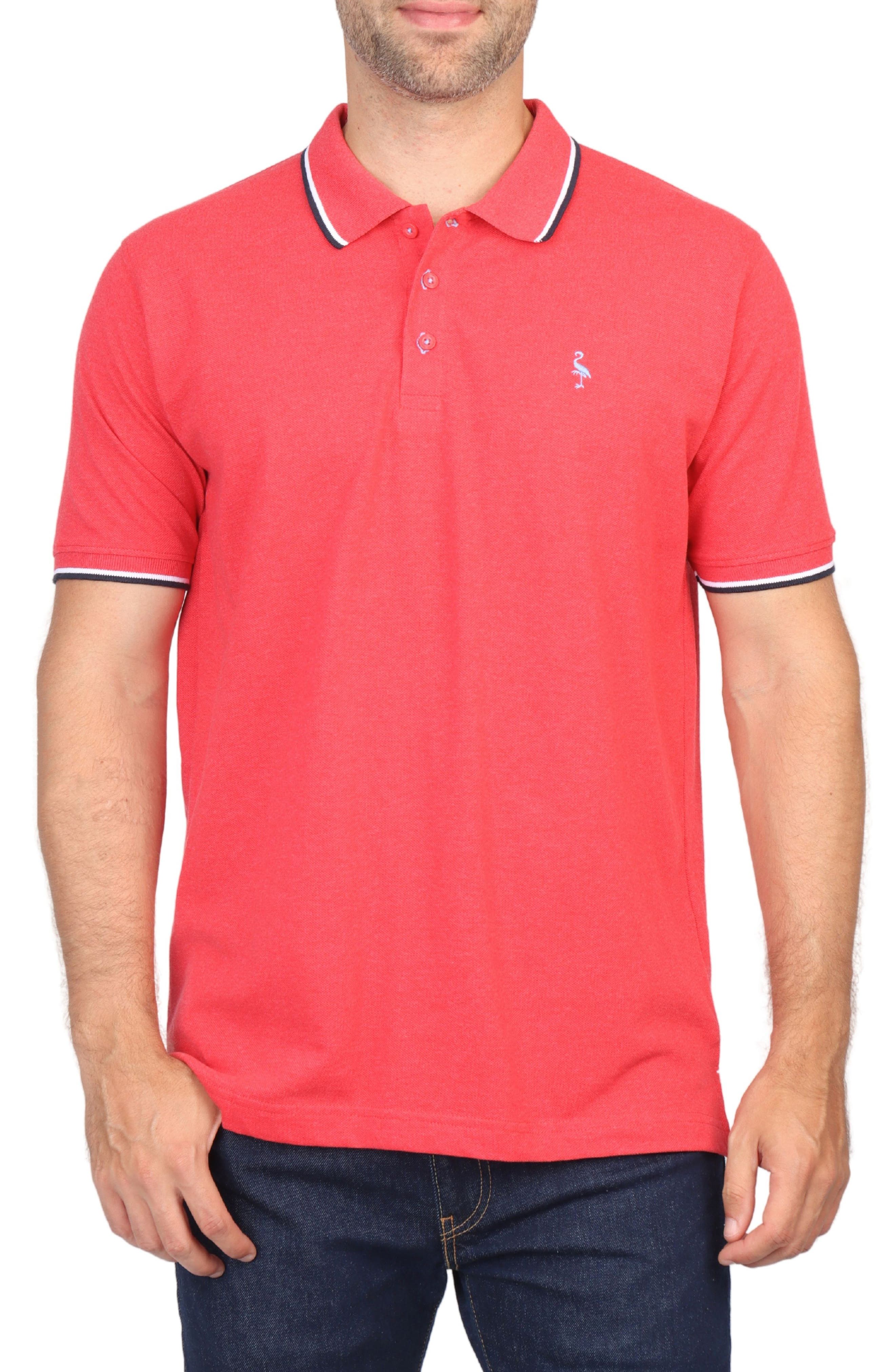 TailorByrd Micro Tipped Piqué Polo