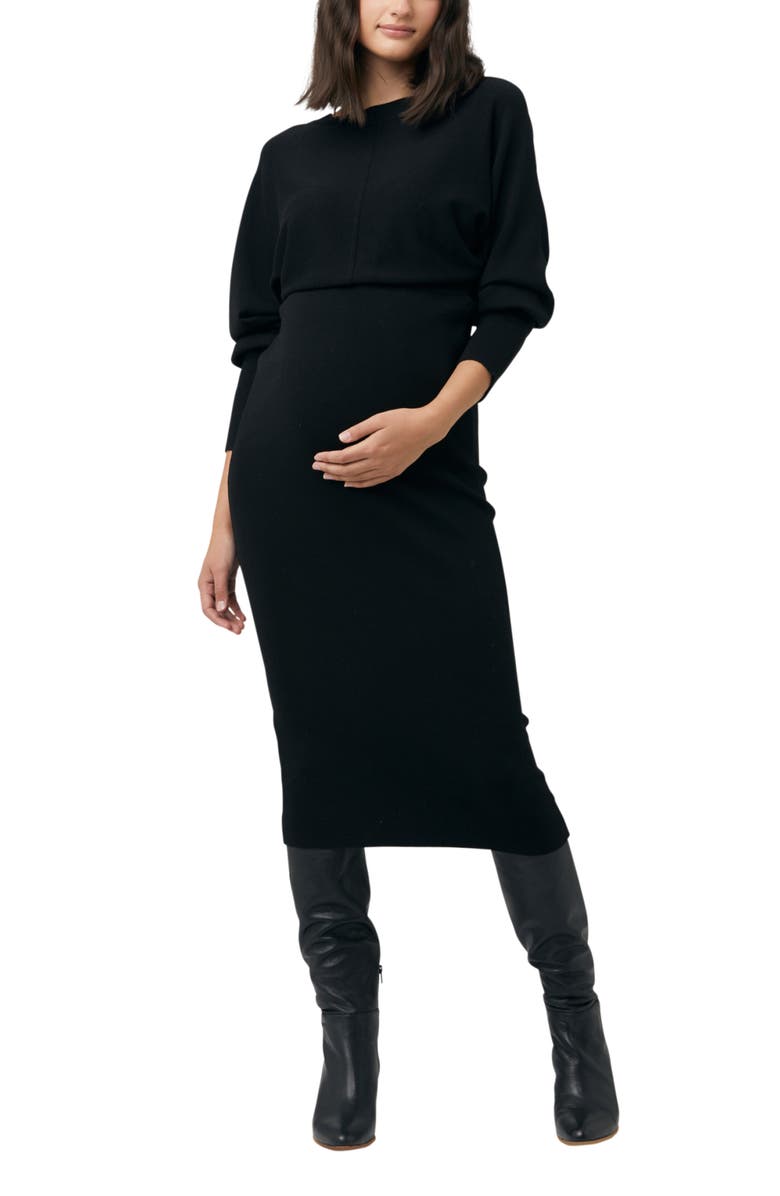 Ripe Maternity Sloane Dress, Main, color, Black