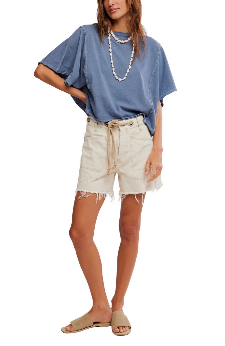 Free People Next Level Batwing Oversize T-Shirt, Alternate, color, Night Shadow