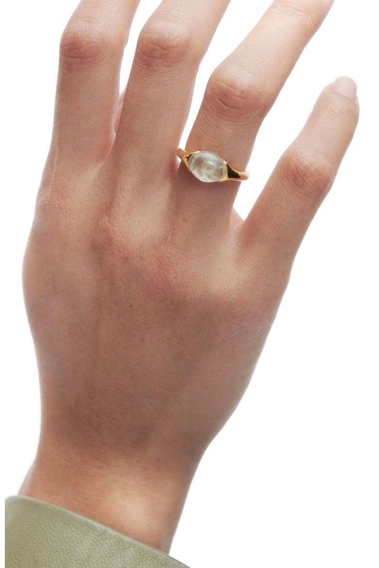Bay Ring, Alternate, color, Prehnite