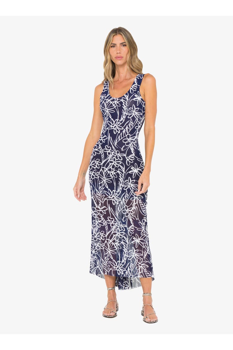 India Dress, Alternate, color, Navy/White Floral