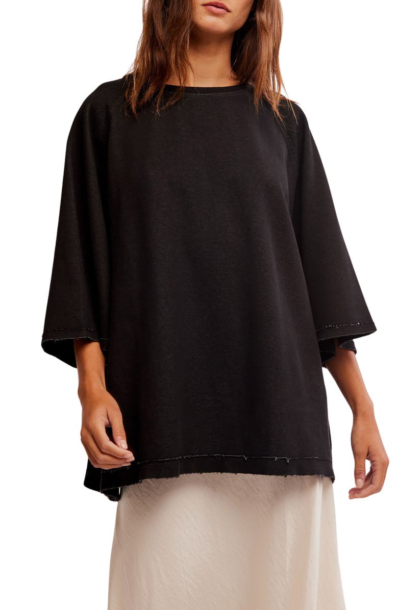 Free People Joah Oversize Cotton Blend T-Shirt, Main, color, 