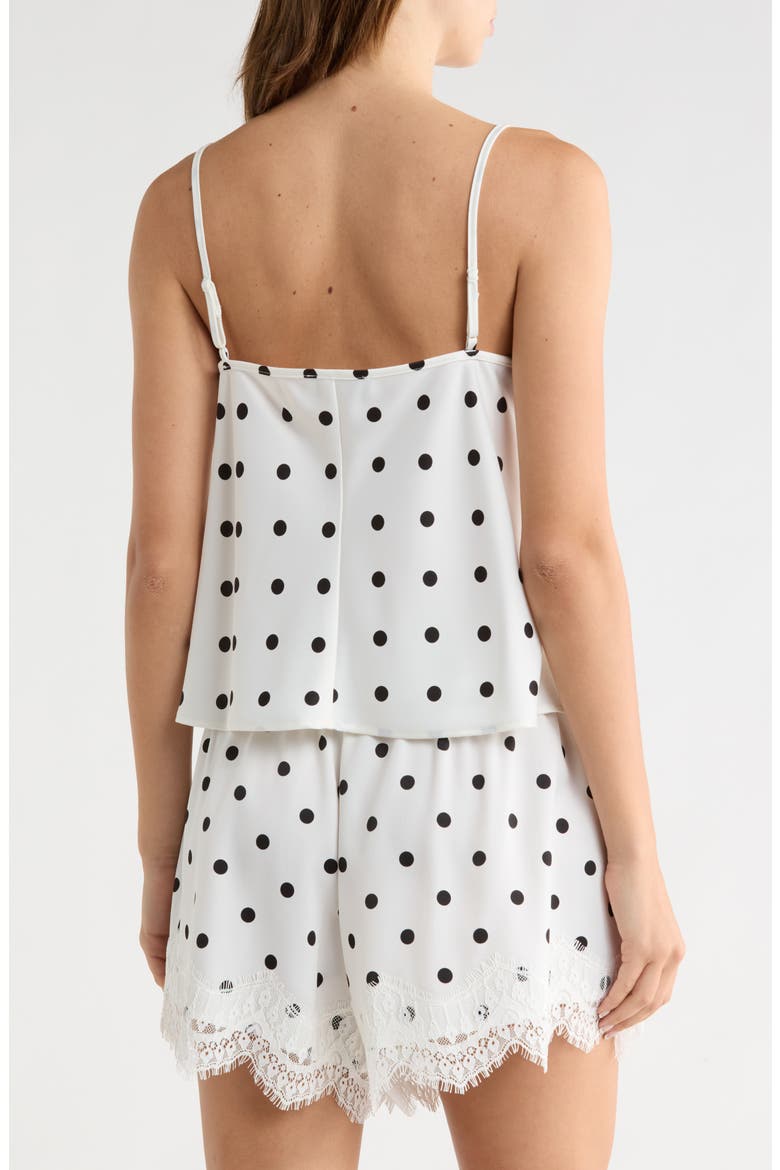 Lace Inset Polka Dot Cami, Alternate, color, IVORY POLKA DOT
