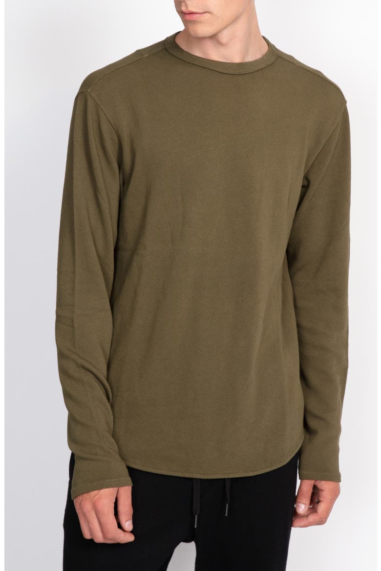 Baron Crewneck Top, Alternate, color, ARMY GREEN