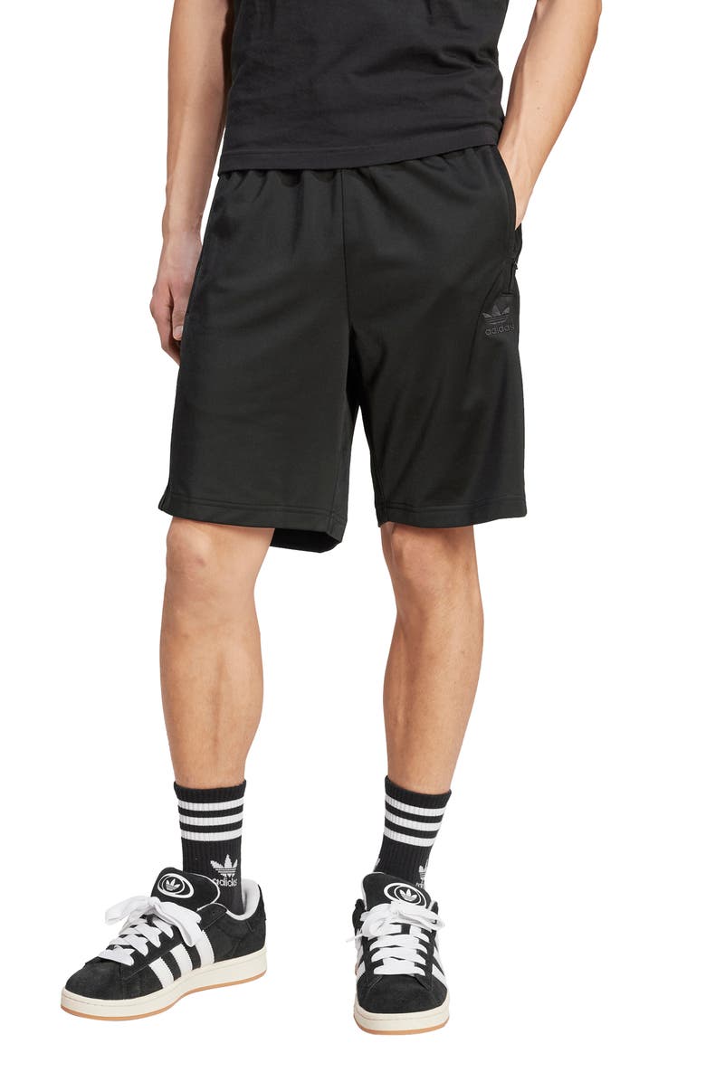 adidas Firebird Recycled Polyester Shorts, Main, color, Black/ Black