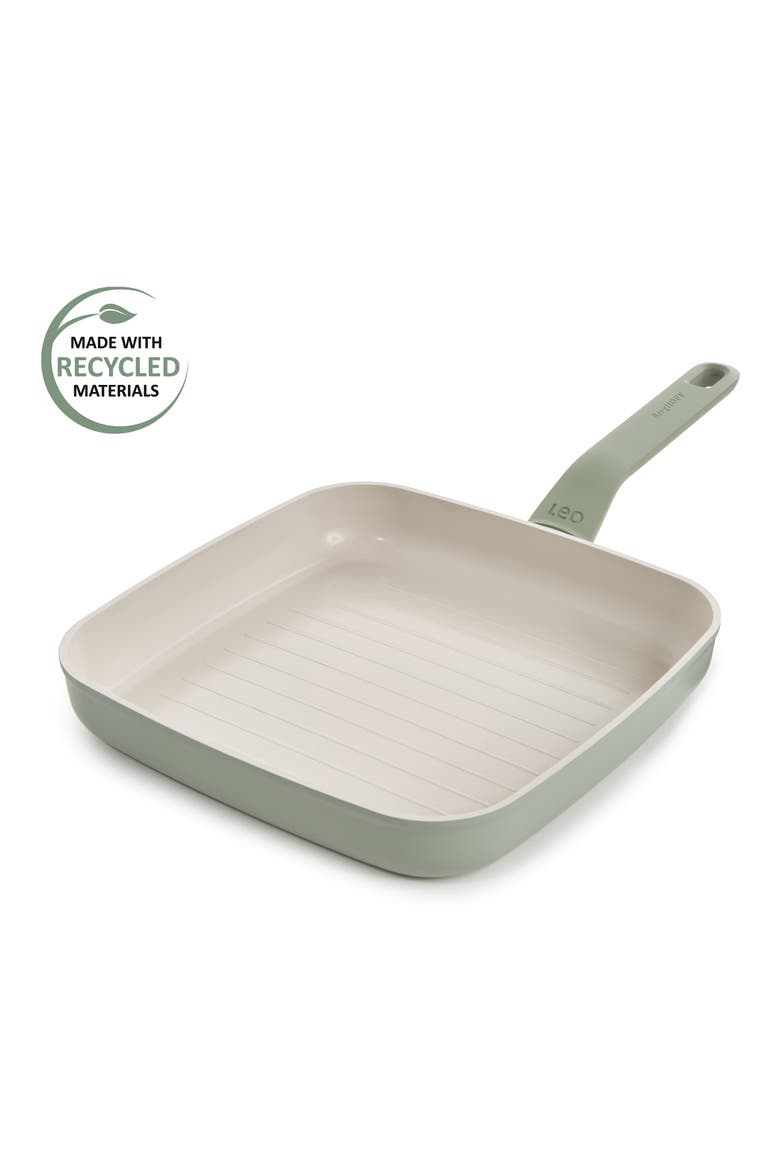 Leo Balance 10-Inch Square Grill Pan, Alternate, color, SAGE