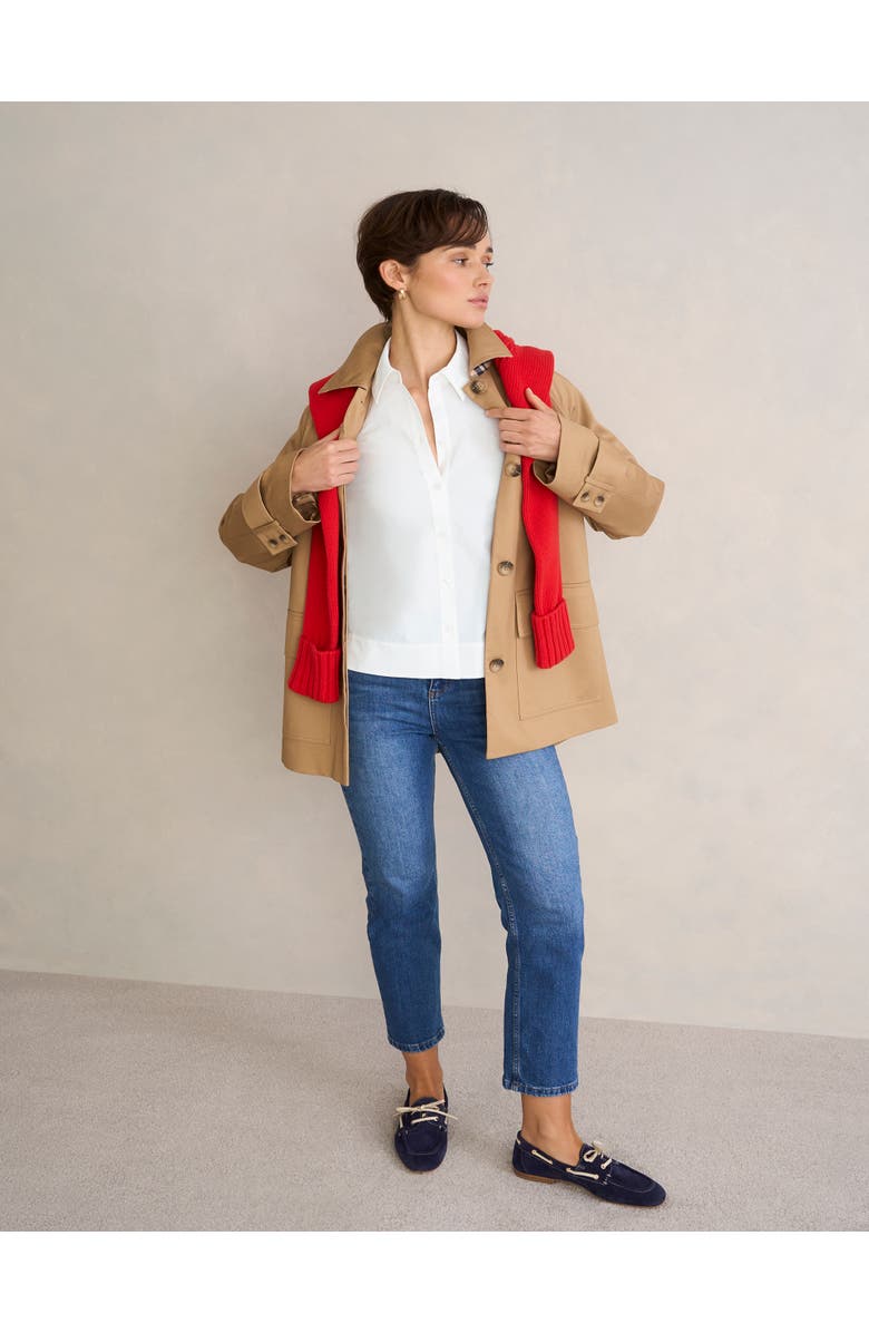 HOBBS LONDON Andie Long Sleeve Button Up Shirt, Alternate, color, White