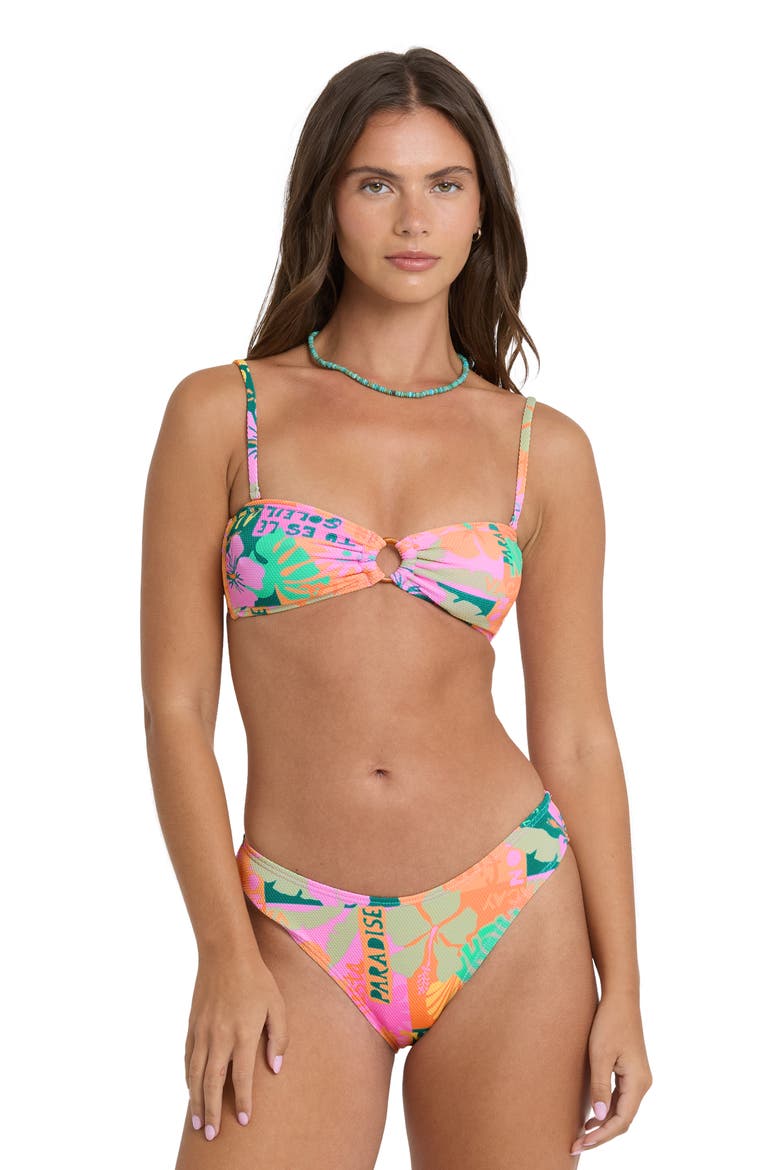 Sunscape Rio Bandeau Bikini Top, Alternate, color, DEEP LAGOON