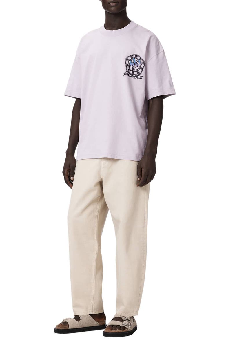 AllSaints Cacti Graphic T-Shirt, Alternate, color, Parma Purple