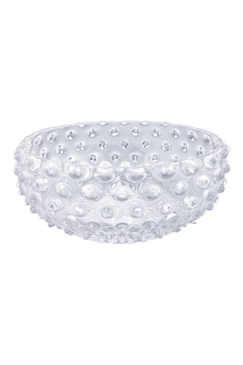 Hobnob Decorative Vase, Main, color, CLEAR