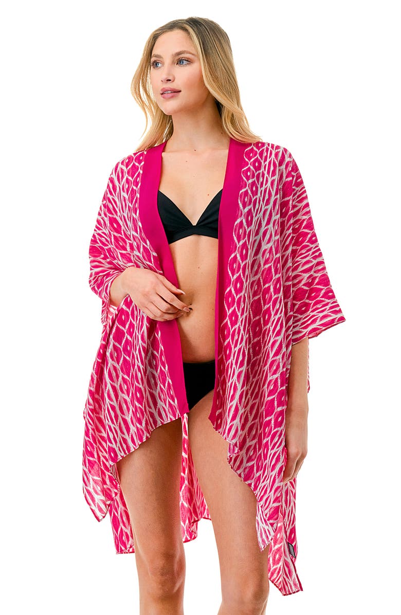 MARCUS ADLER Abstract Duster, Alternate, color, Pink