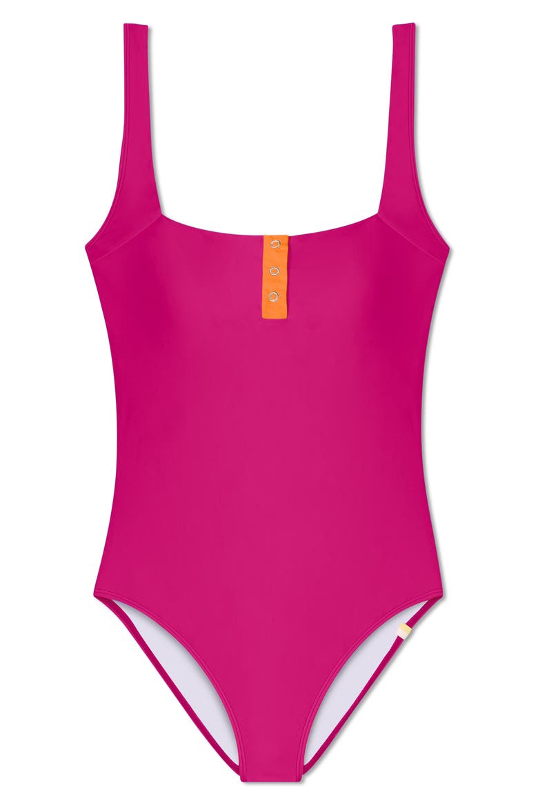 The Sailor One-Piece Swimsuit, Alternate, color, PURPLE