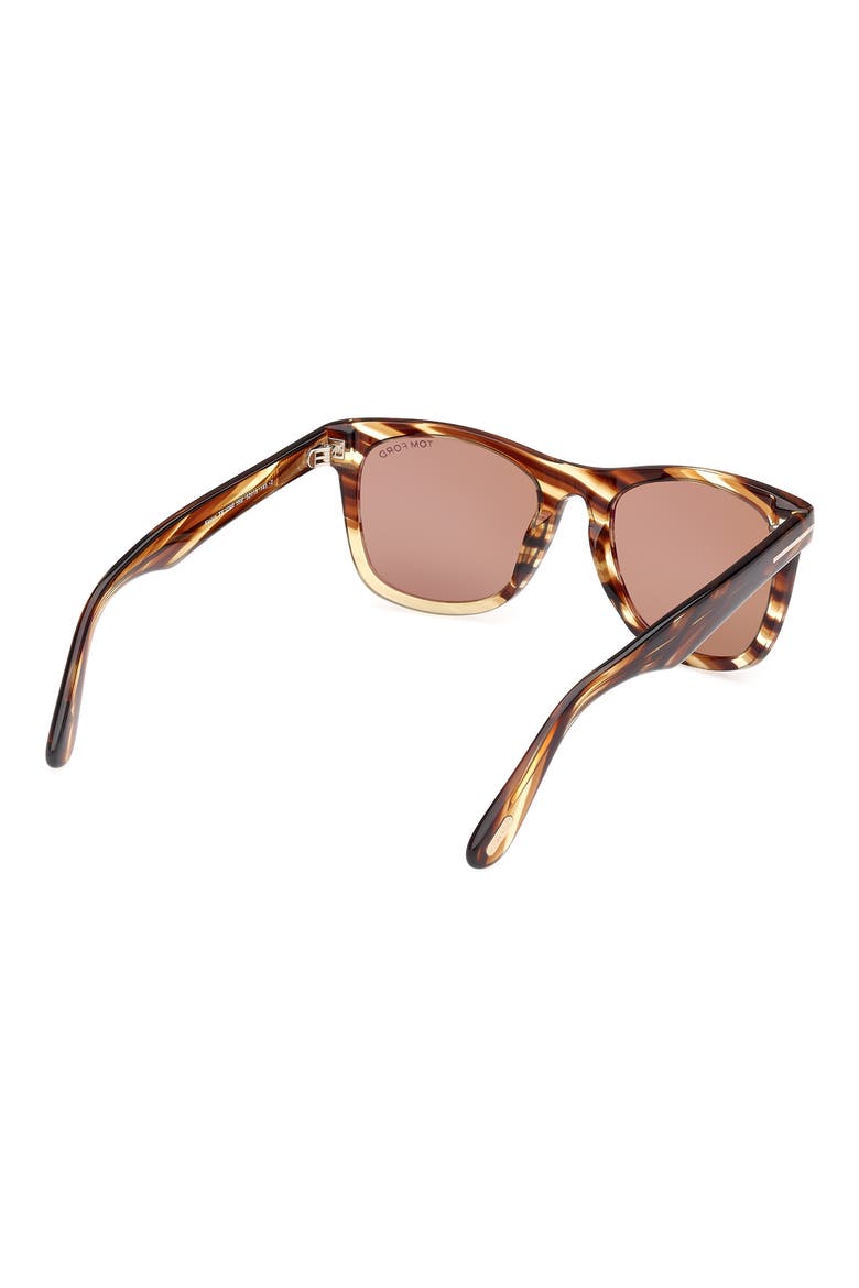 52mm Square Sunglasses, Alternate, color, COLORED HAVANA / BROWN