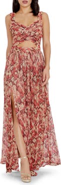 Dress the Population Mirabella Cutout Evening Gown