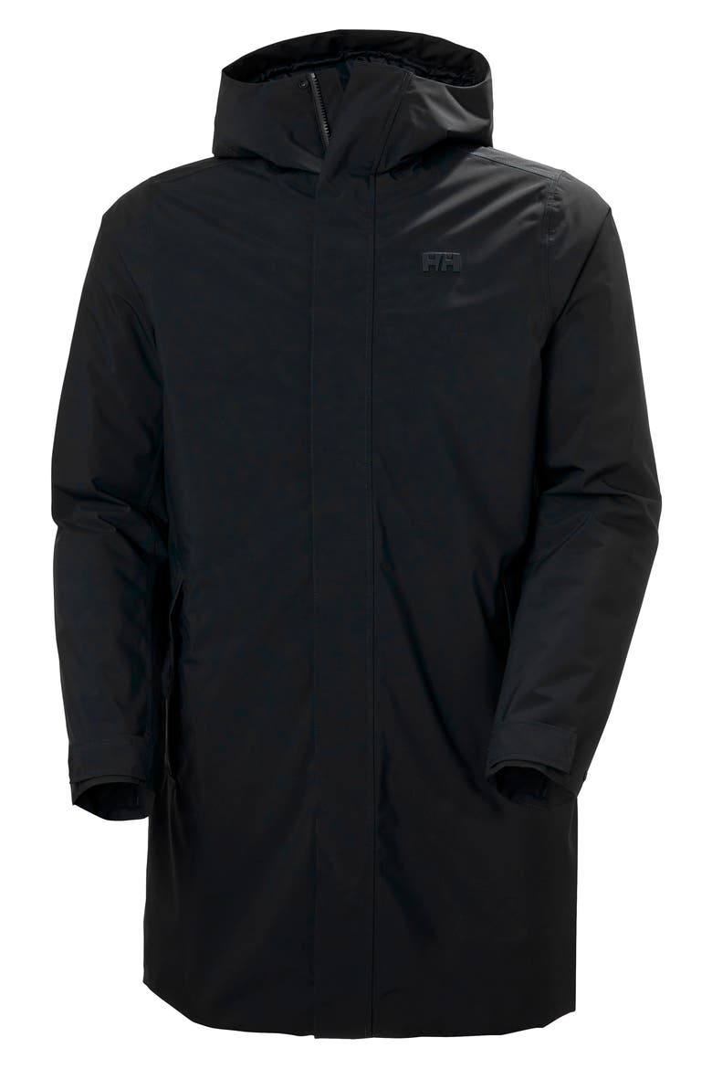 Brussel Insulated Rain Coat, Alternate, color, BLACK