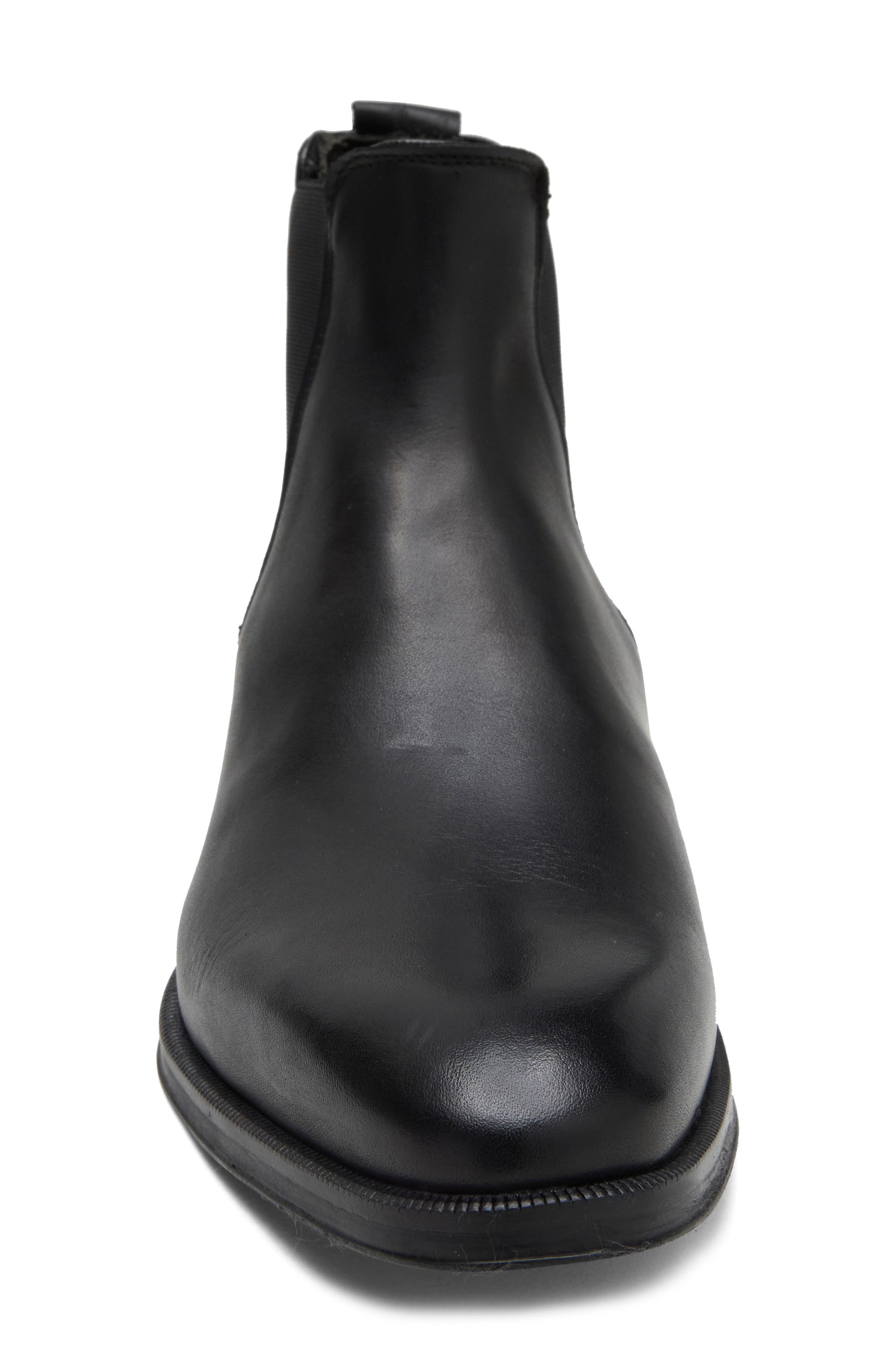 Rivoli Dress Leather Chelsea Boot, Alternate, color, BLACK LEATHER
