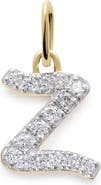 Monica Vinader Lab Grown Diamond Initial Pendant Charm
